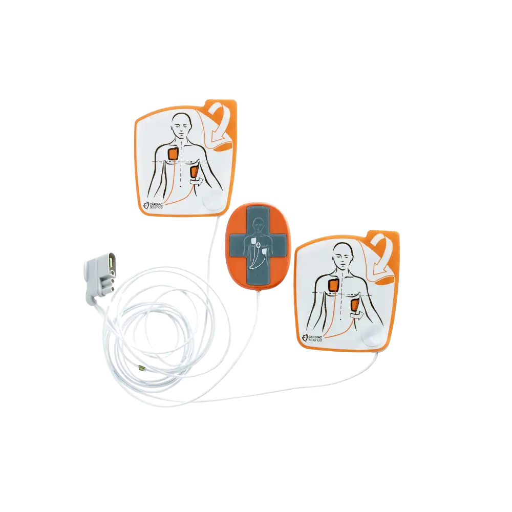ZOLL Powerheart G5 AED IntelliSense Elektroden für Erwachsene mit iCPR-Sensor ZOLL Powerheart G5 AED IntelliSense Elektroden für Erwachsene mit iCPR-Sensor offen