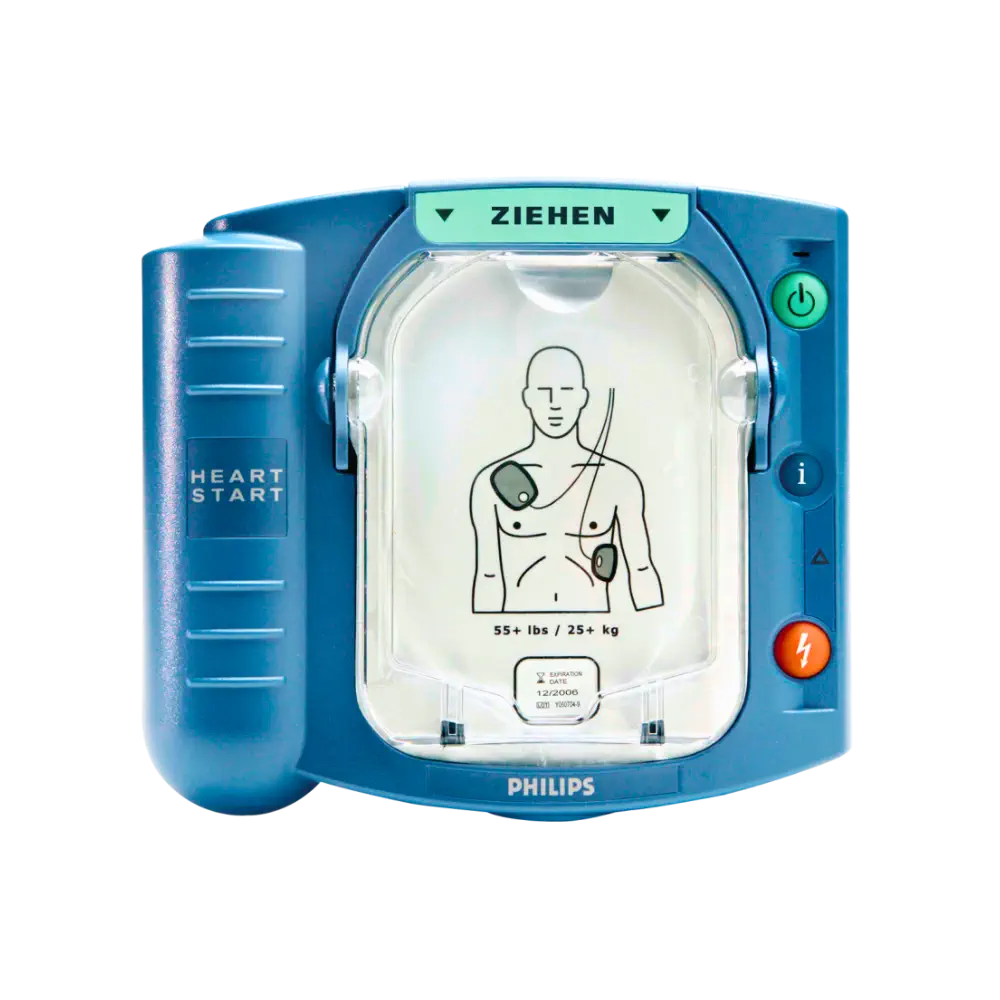 Philips HeartStart HS1 Defibrillator Halbautomat mit Slim Tasche Philips HeartStart HS1 Defibrillator