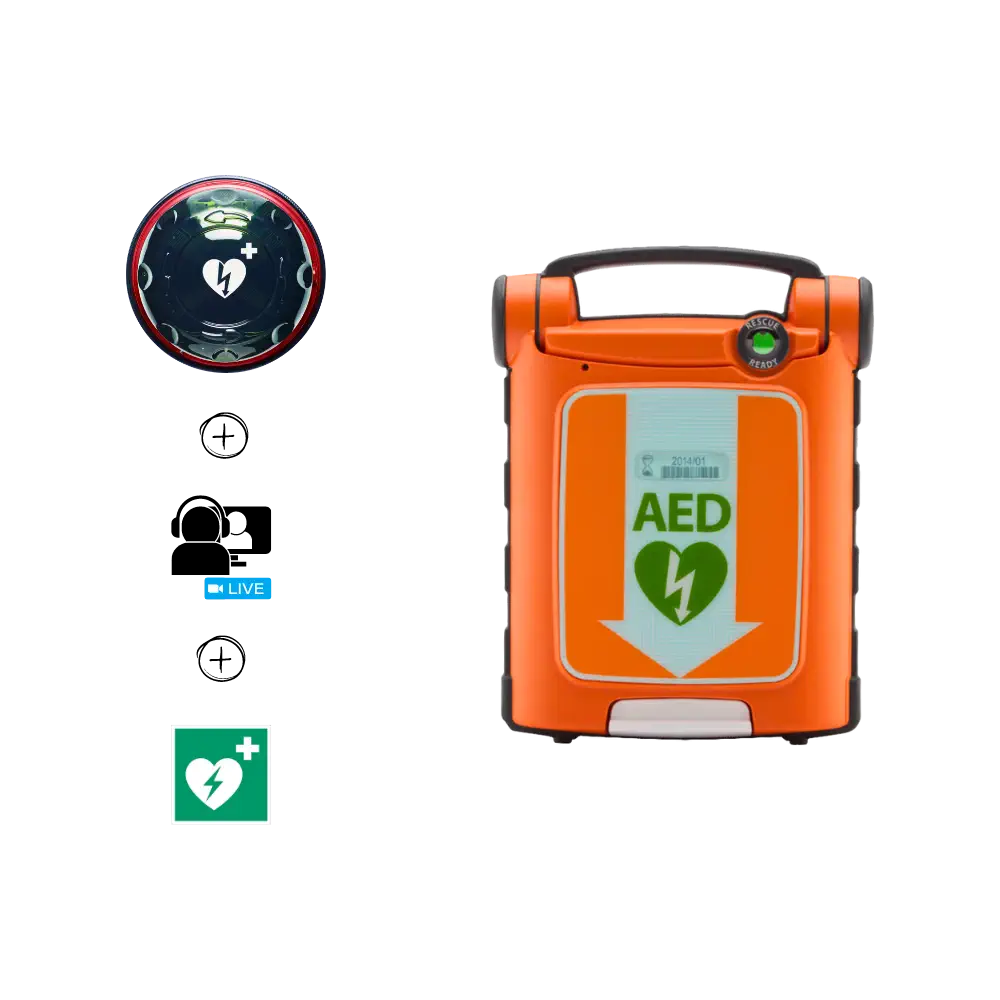 ZOLL Powerheart G5 AED Vollautomat mit iCPR-Sensor Bundle ZOLL Powerheart G5 AED Vollautomat mit iCPR-Sensor Bundle Indoor