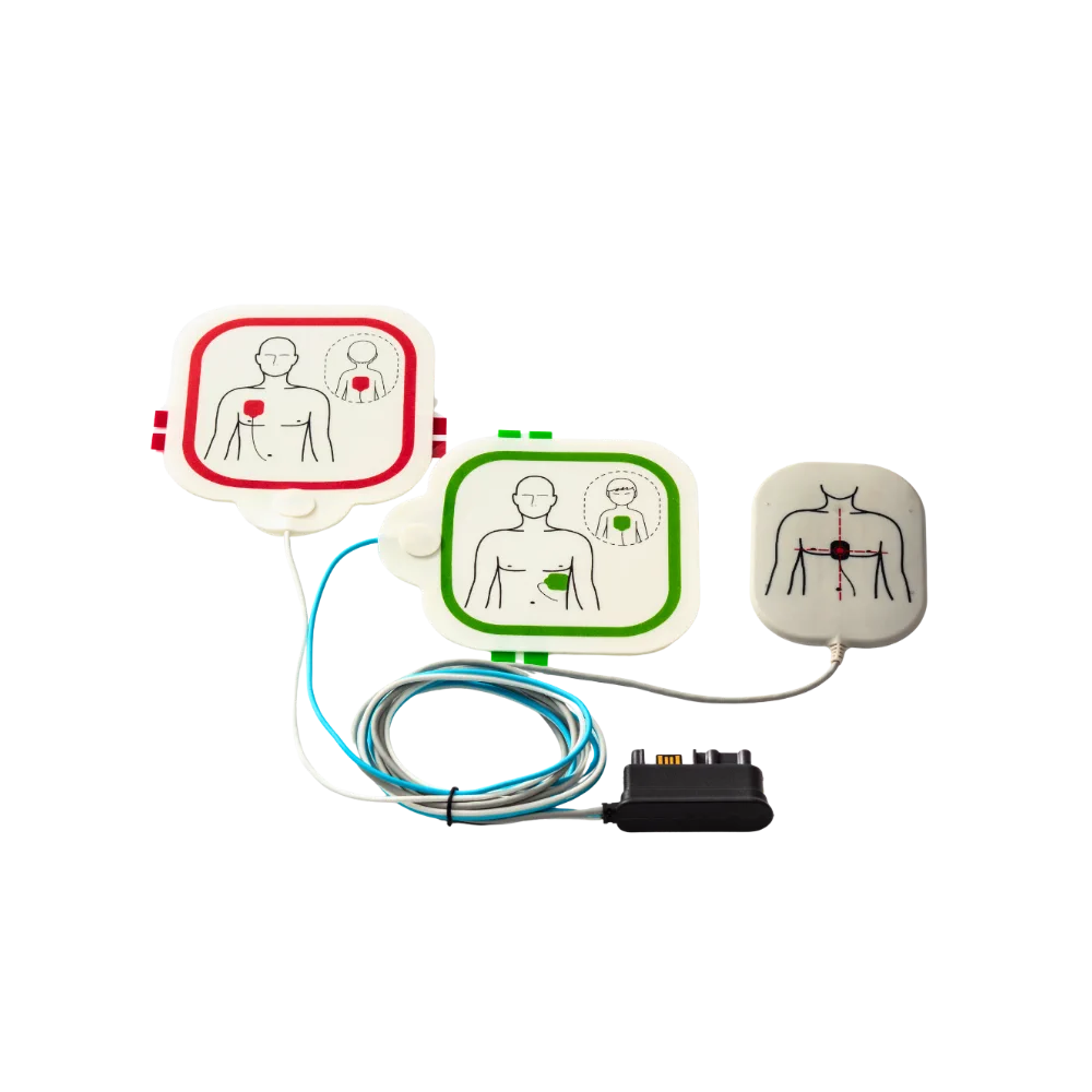 Primedic HeartSave Y und YA Elektroden mit CPR-Feedback offen